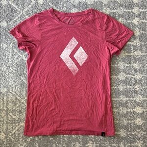 Black Diamond Women's Red Short Sleeve Tee